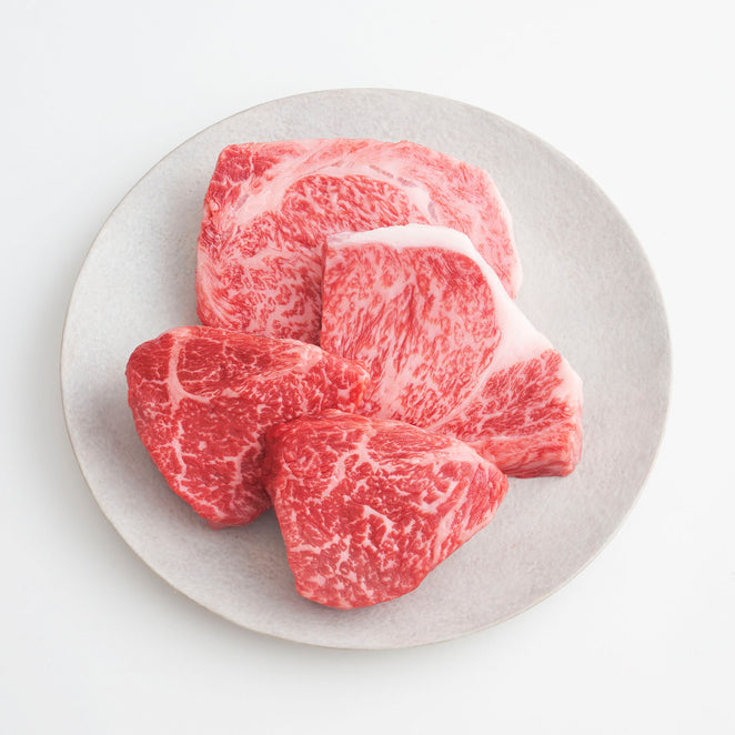Kobe Beef Loin & Supreme Round Steak Set