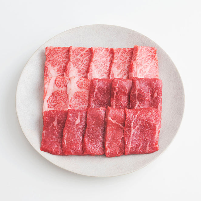 Kobe Beef Yakiniku (Japanese BBQ) Set Premium Round & Short Rib