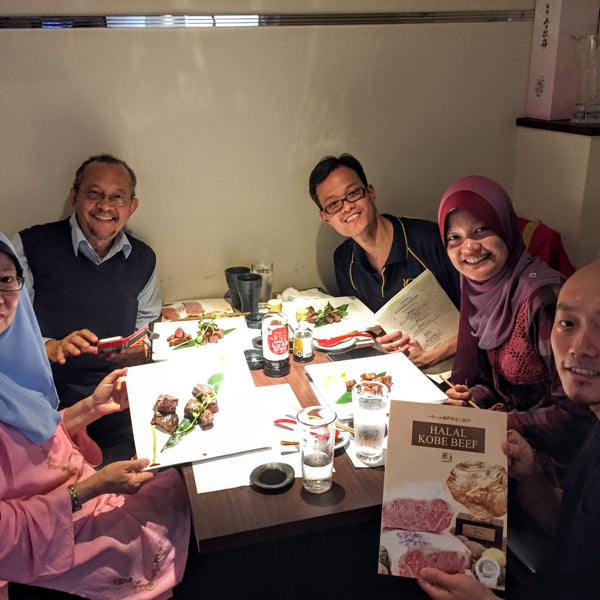 We offer Halal Kobe Beef course dishes at Tsuki Usagi / ハラール神戸牛＠月うさぎ、好評予約受付中です！