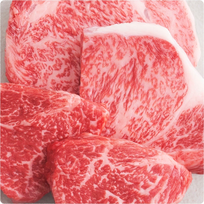 Kobe beef loin &amp; special thigh steak set