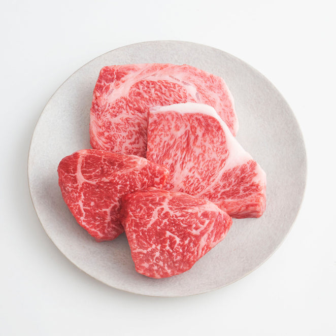 Kobe beef loin &amp; special thigh steak set