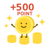 500ポイントのイラスト